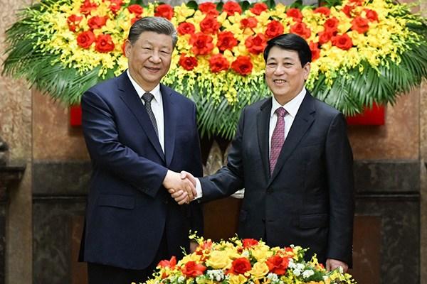 習(xí)近平會(huì)見越南國家主席梁強(qiáng)