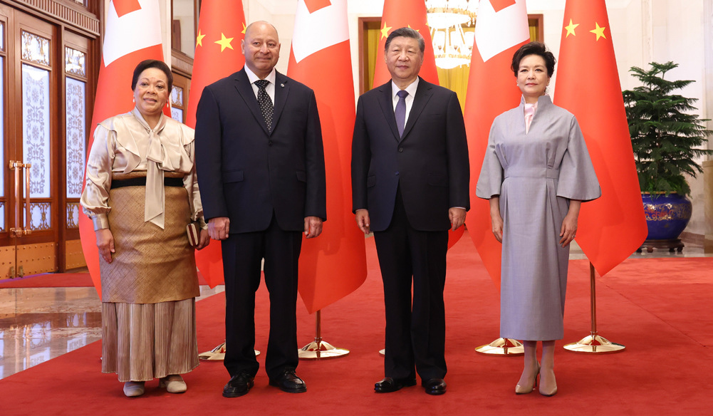 習(xí)近平會(huì)見湯加國(guó)王圖普六世