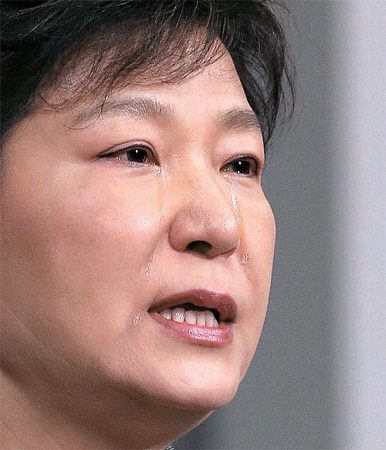 樸槿惠談沉船事故救援人員流淚稱(chēng)其英雄(圖)